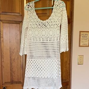 Lucky Brand White Crochet dress